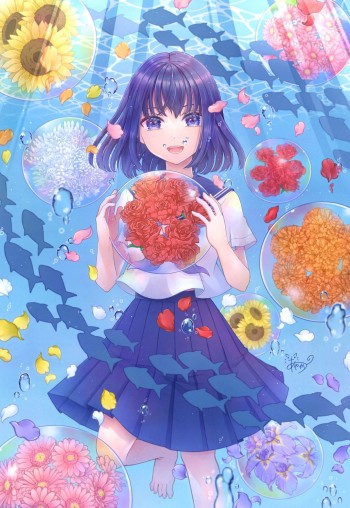 手描きイラスト✣創作水彩原画『桜花爛漫』 桜花爛漫 - GENSEKI