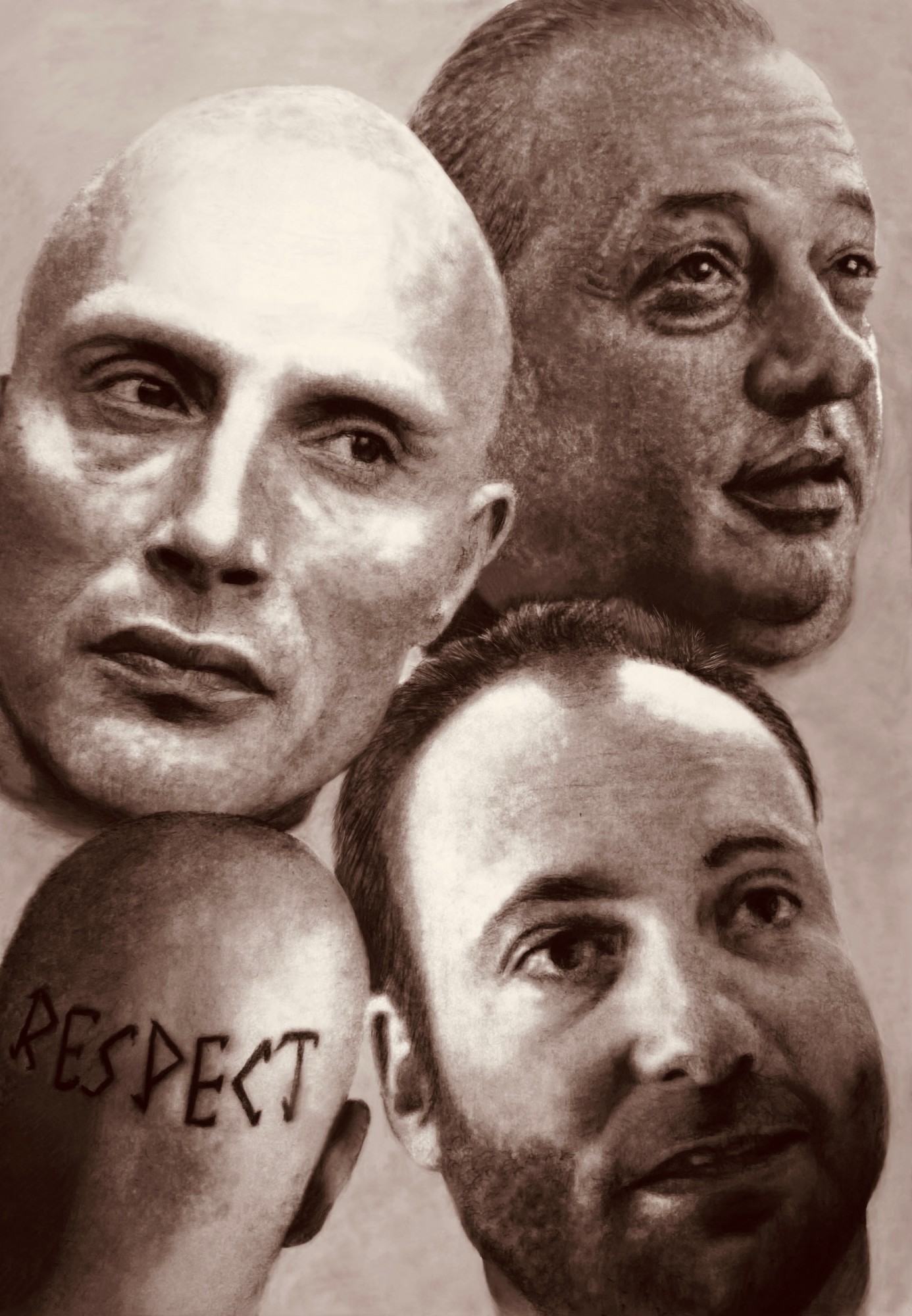 PUSHER pencil drawing GENSEKI