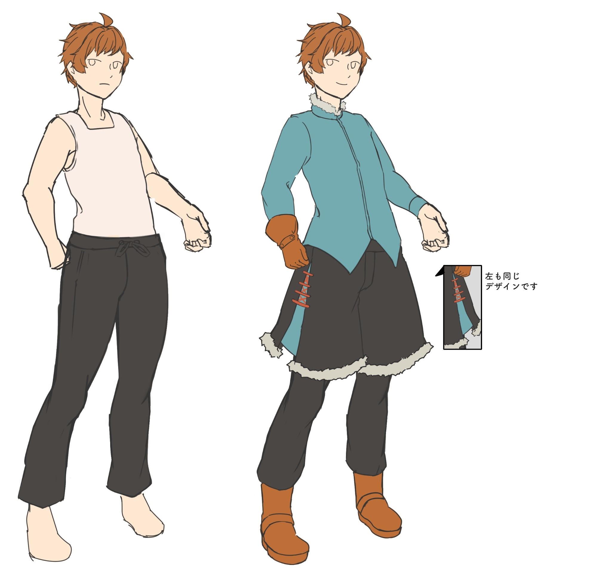 ファンタジー風アニメキャラクターイラスト 異世界冒険ファンタジー風ヒロイン_拍手イラスト - No: 22182660