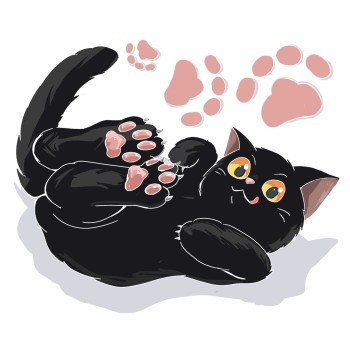 イラスト　原画　貴公子然とした表情　 「気品ある黒猫」 イラスト 原画 貴公子然とした表情 あれー 「気品ある黒猫」